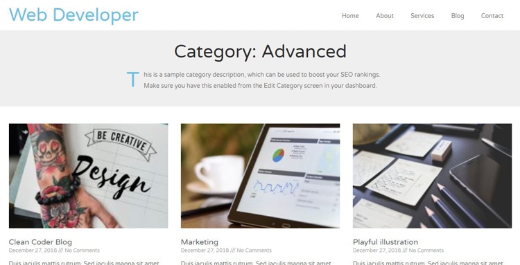 category archive example
