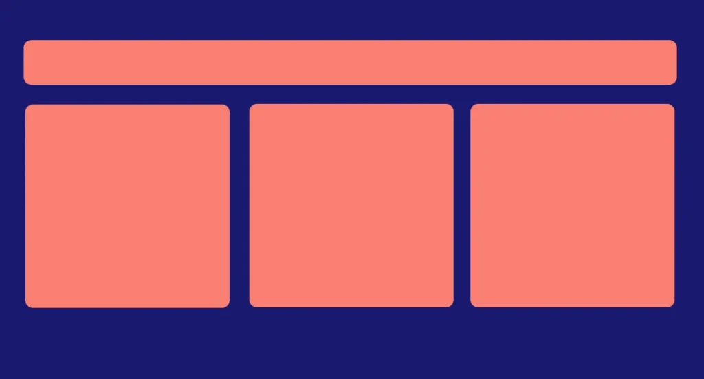 Desktop view with horizontally aligned elements