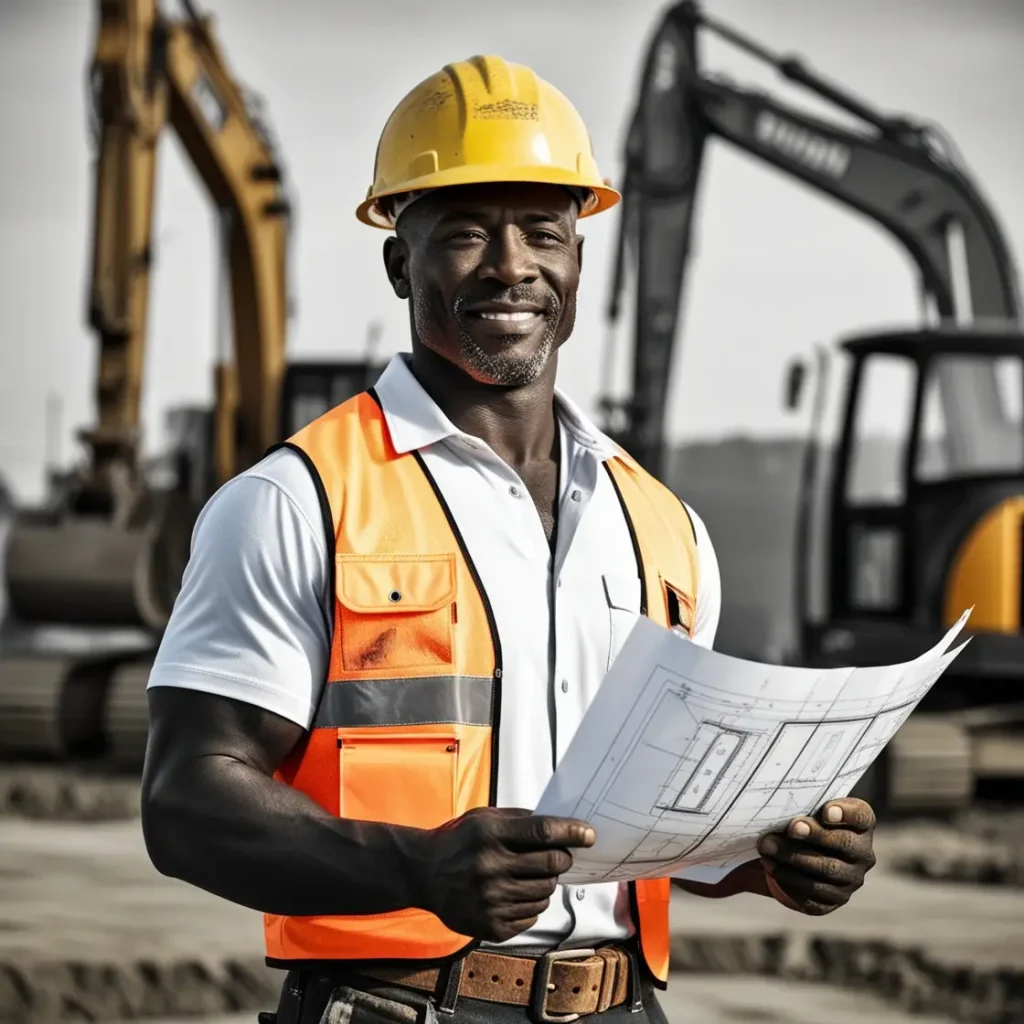 black african civil engineer